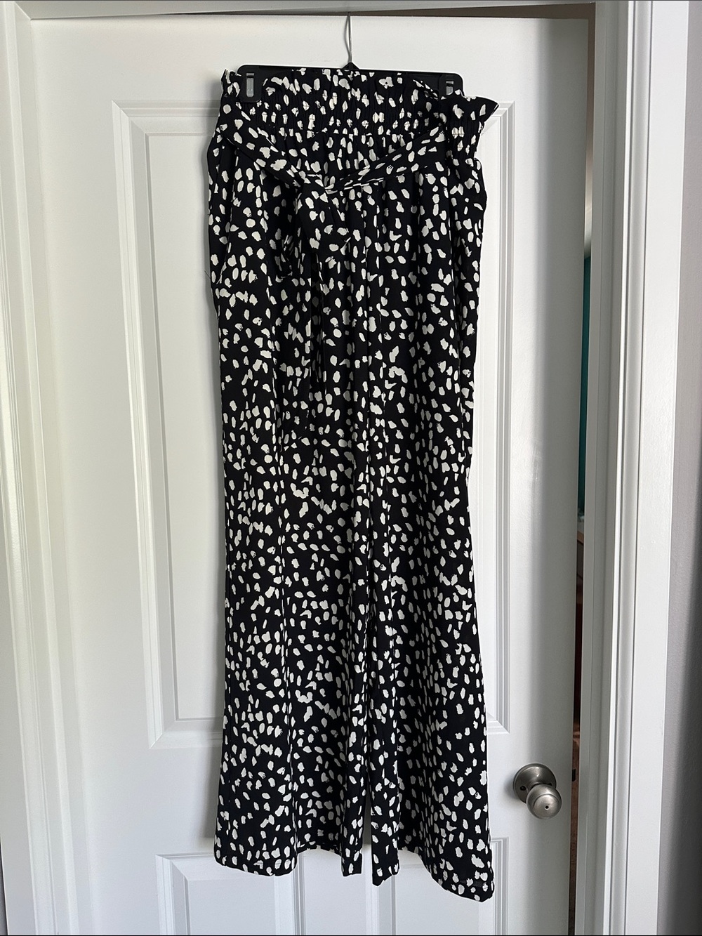 High waist wide leg pants